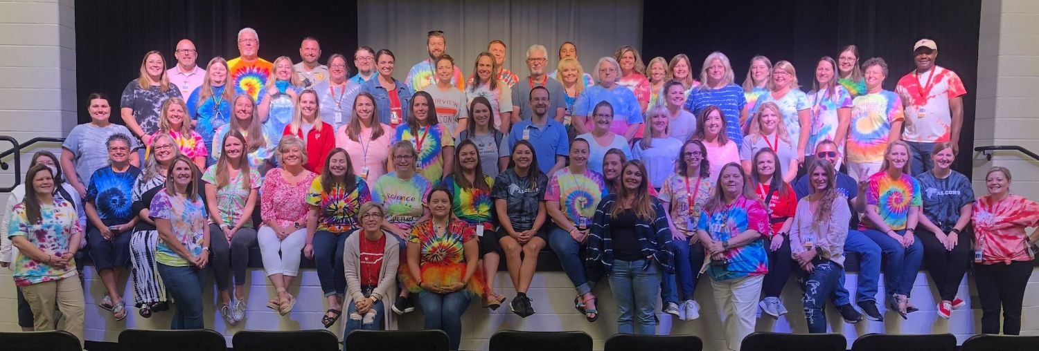 Fairview Middle School teachers smile
